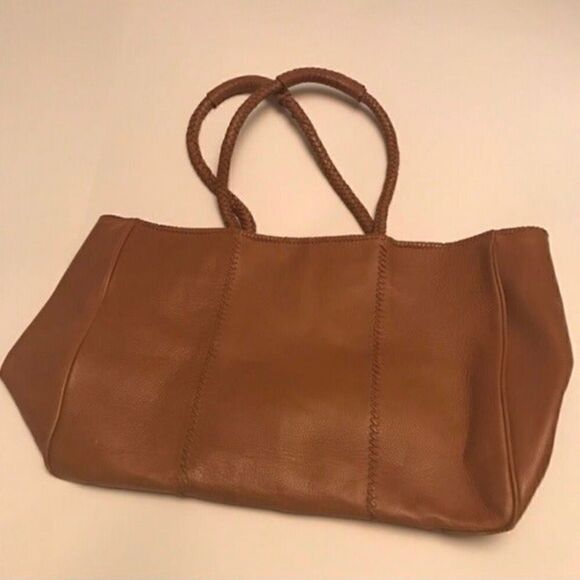 100% Supple Leather Tote In Butterscotch - Picture 2 of 8